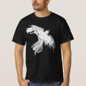 Raven Flight White T-Shirt (Voorkant)