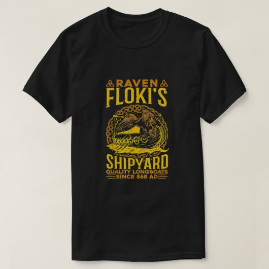 Raven Floki's scheepswerf Nordic Mythology T-shirt (Design voorkant)