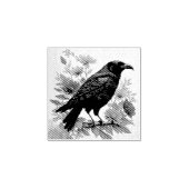 Raven Floral Art Rubberstempel (Afrduk)