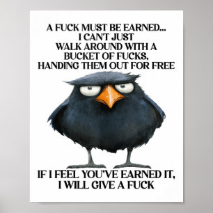 Raven for a moet verdiend worden, ik kan niet zoma poster