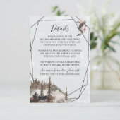 Raven, Forest en Crescent Moon Details Card Kaart (Staand voorkant)