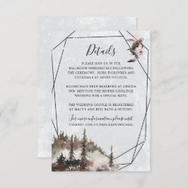 Raven, Forest en Crescent Moon Details Card Kaart
