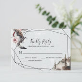 Raven, Forest en Crescent Moon RSVP (Staand voorkant)