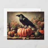  Raven Foto Gothic Halloween Briefkaart (Voorkant / Achterkant)