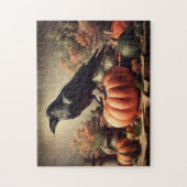  Raven Foto Gothic Halloween Legpuzzel (Verticaal)