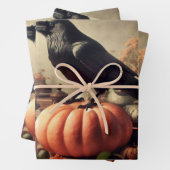  Raven Foto Gotische Halloween Decoupage Inpakpapier Vel (In situ)