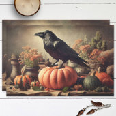  Raven Foto Gotische Halloween Decoupage Tissuepapier