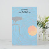 Raven & Full Moon Briefpapier (Staand voorkant)