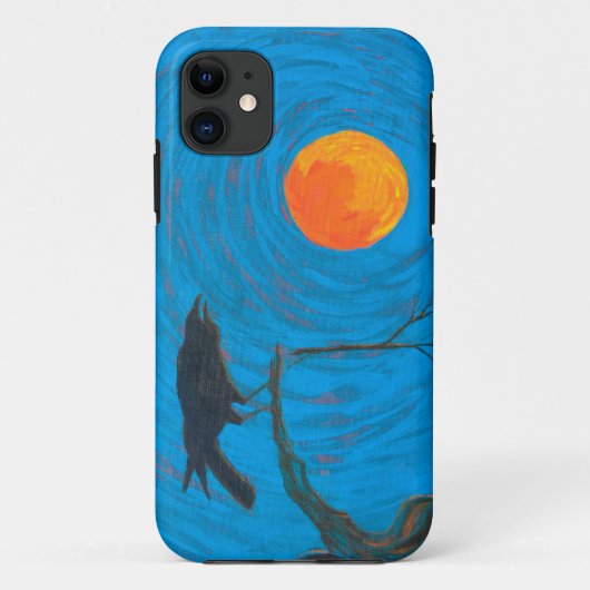 Raven & Full Moon Case-Mate iPhone Case (Achterkant)