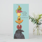 Raven Gefeliciteerd, platte kaart (Staand voorkant)