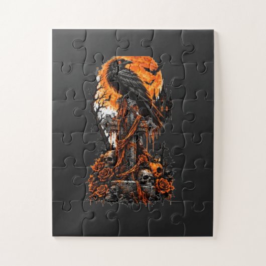 Raven & Geheime Begraafplaats Legpuzzel (Verticaal)