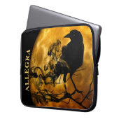 Raven Gel Laptop Sleeve (Voorkant Links)