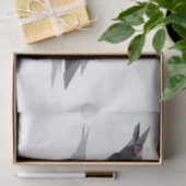 Raven Geometric Cubist Black and White Triangles Tissuepapier (Geschenk)