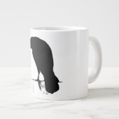  Raven - Gepersonaliseerd Gothic Kroes Ravens Grote Koffiekop (Voorkant rechts)