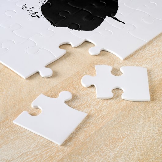  Raven - Gepersonaliseerd Gothic Kroes Ravens Legpuzzel (Zijkant)