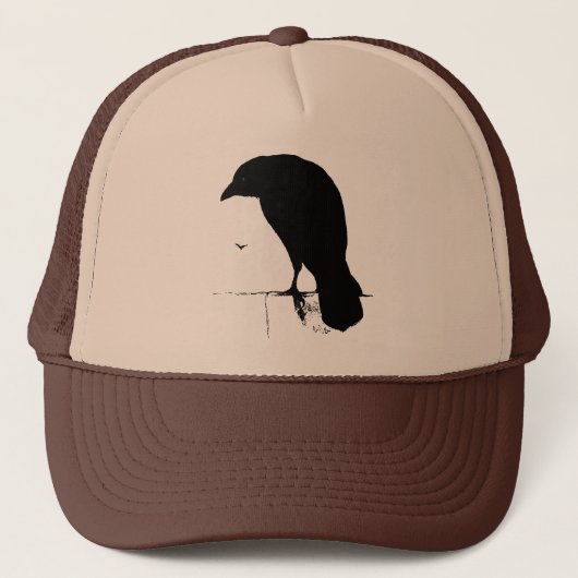  Raven - Gepersonaliseerd Gothic Kroes Ravens Trucker Pet (Voorkant)