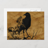 Raven Ghost Briefkaart (Voorkant / Achterkant)