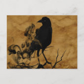 Raven Ghost Briefkaart (Voorkant)