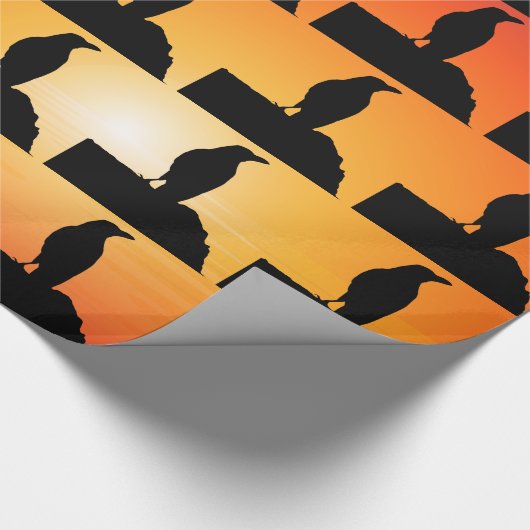 Raven Gift Wrapping Paper Cadeaupapier (Hoek)