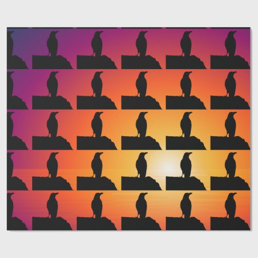 Raven Gift Wrapping Paper Cadeaupapier (Vlak)