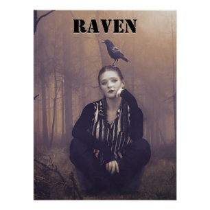 Raven Girl Perfect Poster