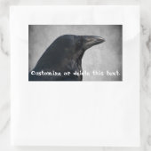 Raven Glamour Shot;  Rechthoekige Sticker (Tas)