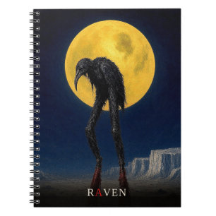 Raven Glowing Legs gotische Surrealist Notitieboek