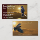 RAVEN & GOLDEN ZONLICHT VISITEKAARTJES (Voorkant / Achterkant)