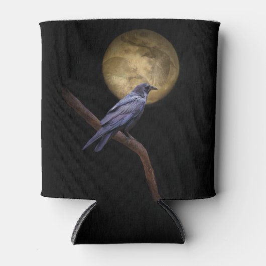 Raven Gothic Blik- of Fleskoeler Blikjeskoeler (Voorkant)