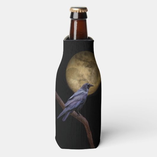 Raven Gothic Can of Bottle Cooler (Fles Voorkant)