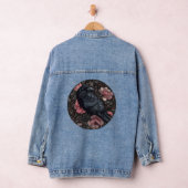 Raven gotische  bloemen denim jacket (Hangar)