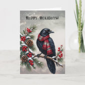 Raven Gotische Schotse Winter Kaart (Voorkant)