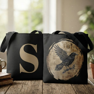 Raven Gotische Steampunk Kunst Tote Bag