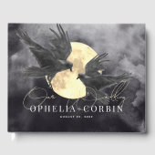 Raven & Gouden Maan Gotische Bruiloft Gastenboek (Voorkant)