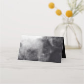 Raven & Gouden Maan Gotische Bruiloft Plaatskaartje (Achterkant)