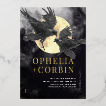 Raven & Gouden Maan Zwart Gotische Bruiloft