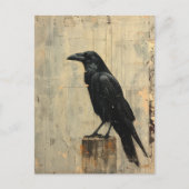 Raven Grunge gescheurd schilderij Briefkaart (Voorkant)