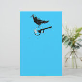 raven guitar briefpapier (Staand voorkant)