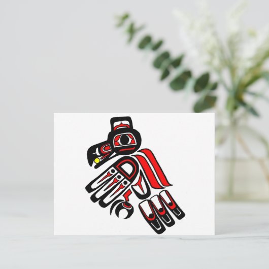 raven haida 2009 briefkaart (Staand voorkant)