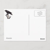 Raven Halloween Briefkaart, datum kan worden gewij Briefkaart (Achterkant)