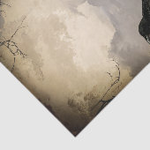 Raven Halloween Decoupage Tissue Paper Tissuepapier (Detail)