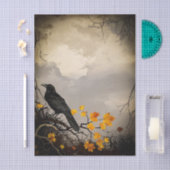 Raven Halloween Decoupage Tissue Paper Tissuepapier (Craft)