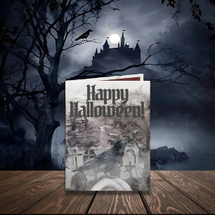 Raven Halloween Kaart