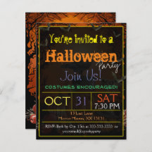 Raven Halloween Party Uitnodiging