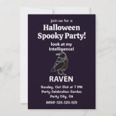 Raven Halloween Spooky Party Raven Kaart (Voorkant)