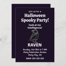 Raven Halloween Spooky Party Raven Kaart