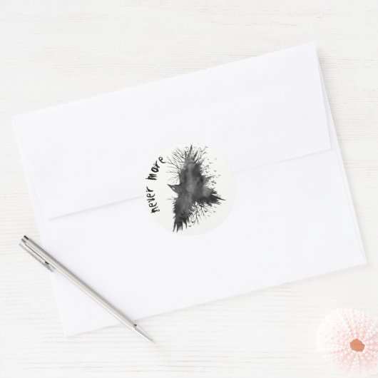 Raven Halloween Sticker (Envelop)