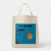 Raven Halloween Tote Bag (Achterkant)
