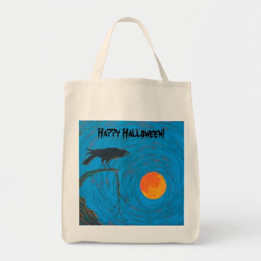 Raven Halloween Tote Bag (Voorkant)