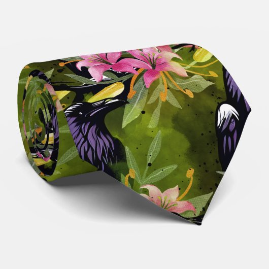 Raven Halsband Stropdas (Opgerold)